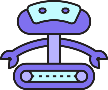 Şirin Robot Karakteri Clipart