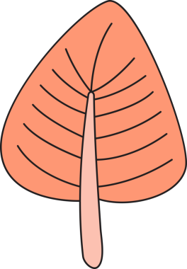 Sonbahar Yaprak İllüstrasyonu Clipart