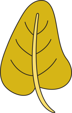 Sonbahar Yaprak İllüstrasyonu Clipart