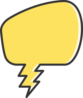 Sarı Komedi Konuşma Baloncuğu