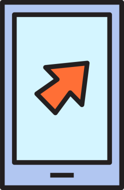 Akıllı telefon ve İmleç Simgesi