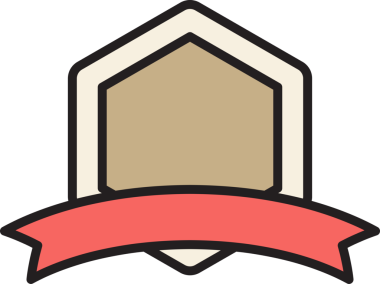 Sertifika Rozet Afişi İllüstrasyonu