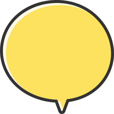 Sarı Konuşma Baloncuğu İllüstrasyonu