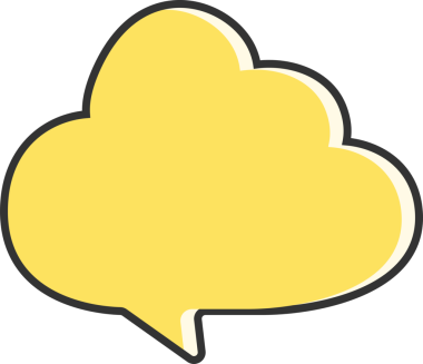 Sarı Konuşma Baloncuğu İllüstrasyonu