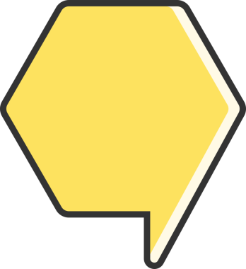 Sarı Konuşma Baloncuğu İllüstrasyonu