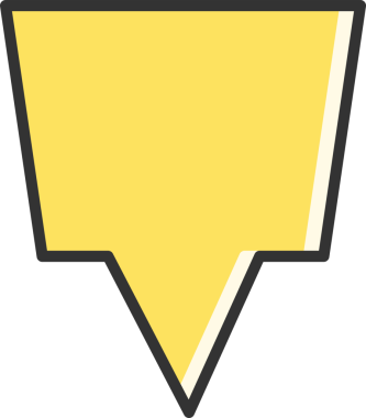 Sarı Konuşma Baloncuğu İllüstrasyonu