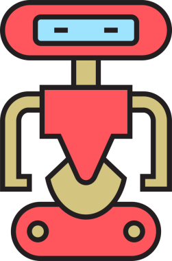 Robot Simgesi İllüstrasyonu Clipart