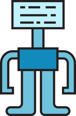 Robot Simgesi İllüstrasyonu Clipart