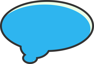 Mavi Konuşma Baloncuğu Clipart