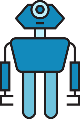 Robot Simgesi İllüstrasyonu Clipart