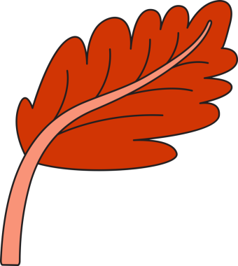 Tropikal Yaprak İllüstrasyonu Clipart