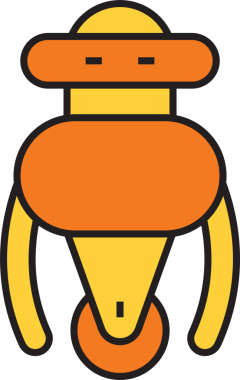 Robot Karakter Simgesi Clipart