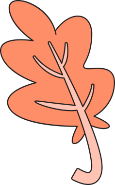 Tropikal Yaprak İllüstrasyonu Clipart