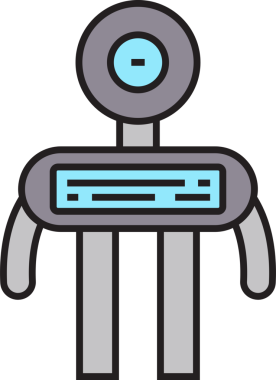 Çizgi Robot Avatar Çizimi