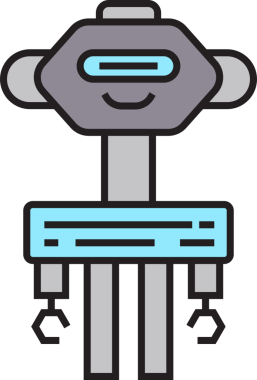 Çizgi Robot Avatar Çizimi