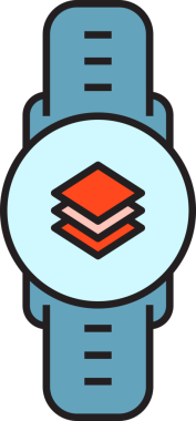 Smartwatch ve Katman Simgesi