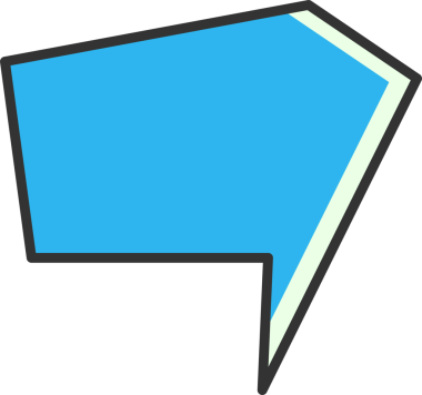 Mavi Çizgi Roman Konuşma Baloncuğu