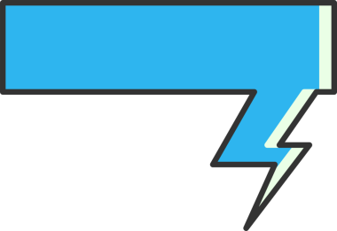 Mavi Çizgi Roman Konuşma Baloncuğu