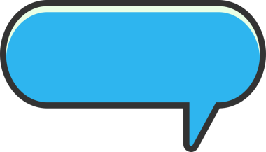 Mavi Çizgi Roman Konuşma Baloncuğu