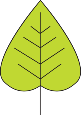 Yaprak Simgesi İllüstrasyon Clipart