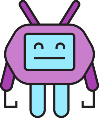 Robot Karakter Simgesi Clipart