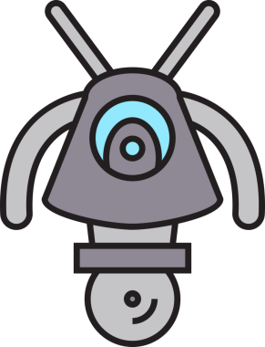 Robot Simgesi İllüstrasyonu Clipart