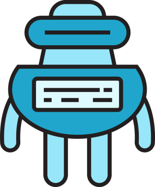 Robot Simgesi İllüstrasyonu Clipart