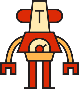 Komik Robot Avatar Clipart