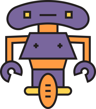 Komik Robot Avatar Clipart