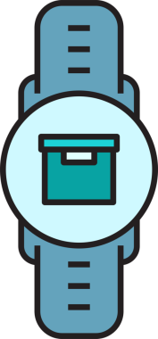 Smartwatch ve Kutu Simgesi