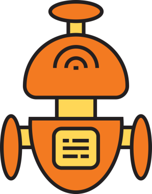 Robot Karakter Simgesi Clipart