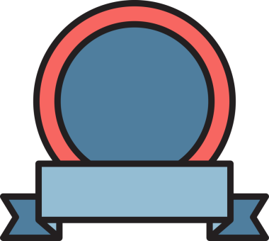 Sertifika Kurdele Pankartı Clipart