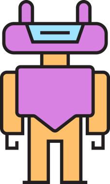 Robot Karakter Simgesi Clipart