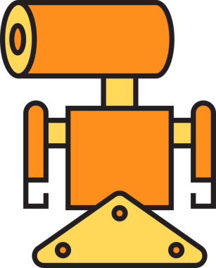 Robot Karakter Simgesi Clipart