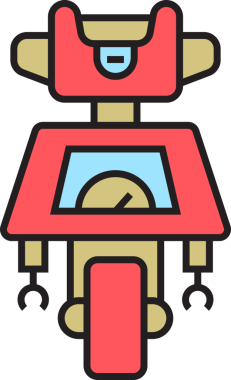 Robot Karakter Simgesi Clipart