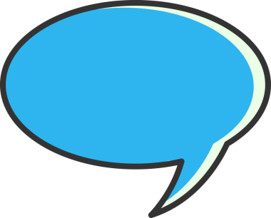 Mavi Konuşma Baloncuğu İllüstrasyonu