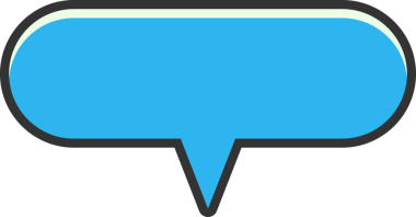 Mavi Konuşma Baloncuğu İllüstrasyonu