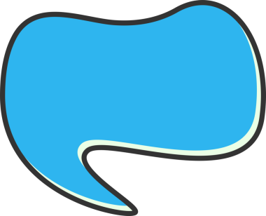 Mavi Konuşma Baloncuğu İllüstrasyonu