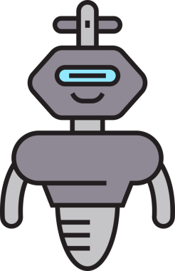 Robot Karakter Simgesi Clipart