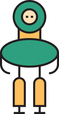 Robot Karakter Simgesi Clipart