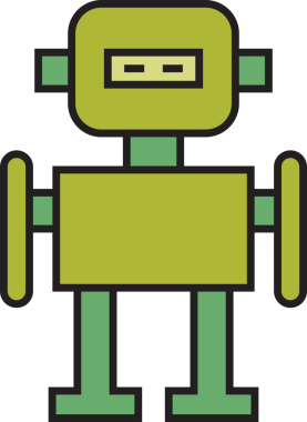 Robot Karakter Simgesi Clipart