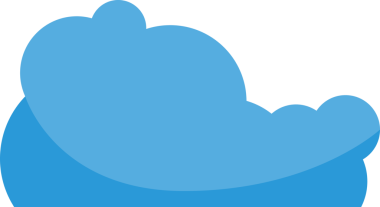 Mavi Bulut Çizimi Clipart