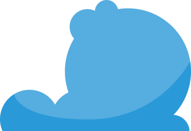 Mavi Bulut Çizimi Clipart