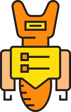 Çizgi Robot Avatar Çizimi