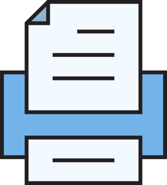 Yazıcı Simgesi İllüstrasyon Klibi