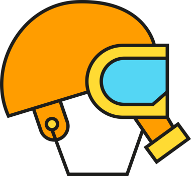 Radyoaktif Koruyucu Maske Simgesi