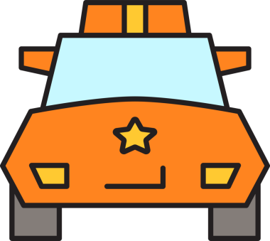 Polis Arabası Simgesi Clipart