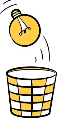 Çöp Tablosundaki Ampul