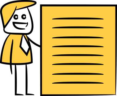 Doodle İş Adamı ve Belgesi