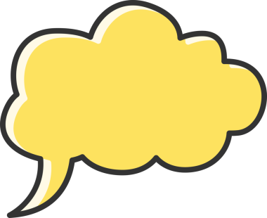 Sarı Konuşma Baloncuğu Clipart